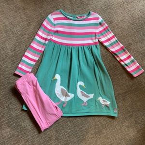 Girls Sweater Dress with Ducks